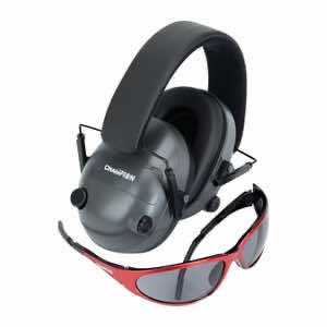 Champion Targets 40974 Electronic Muffs 25 dB Over the Head Black