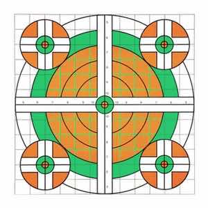 Champion Targets 45761 Score Keeper Bullseye Paper Hanging 100 yds Rifle 14