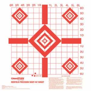Champion Targets 47388 Redfield Sight-In Diamond Paper Pistol/Rifle 16