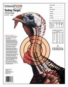 Champion Targets 45780 LifeSize Turkey Hanging Paper Target 14