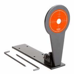 Champion Targets 40881 Gong Popper Target Rimfire Orange Steel Standing Includes Ground Stakes