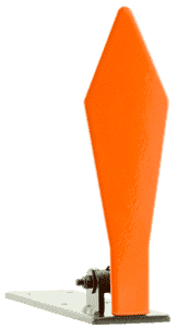 Champion Targets 44886 .22 Diamond Pop-Up Target Rimfire Rifles Orange Steel Diamond Standing Includes Ground Stakes