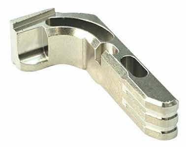 Cross Armory CRGMCSV Mag Catch Extended Glock Gen1-3/P80 Silver Anodized Aluminum