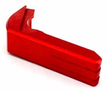 Cross Armory CRGMCRD Mag Catch Extended Compatible w/ Glock Gen1-3/P80 Red Anodized Aluminum