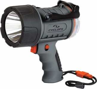 Cyclops CYC700WP Hand Held 350/700 Lumens Red/Clear Cree XM LED Black/Gray ABS Polymer