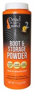 Dead Down Wind 1215N Boot Powder Odor Eliminator Unscented Scent Cornstarch/Talc 4 oz