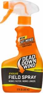 Dead Down Wind 131218 Evolve Field Spray Odor Eliminator Unscented Scent 12 oz Trigger Spray