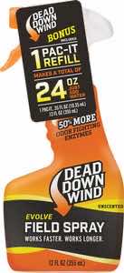 Dead Down Wind 1312418 Evolve Field Spray Pac-It Combo Odor Eliminator Unscented Scent 24 oz Trigger Spray