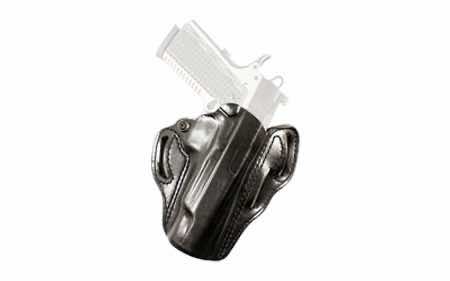 DeSantis Gunhide 002BB0XZ0 Speed Scabbard OWB Black Leather Belt Slide Fits 4.50