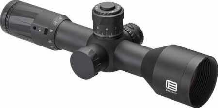 Eotech VDU525FFMD4 Vudu FFP Black Hardcoat Anodized 5-25x 50mm 34mm Tube Illuminated Red MD4 MOA Reticle Features Throw Lever