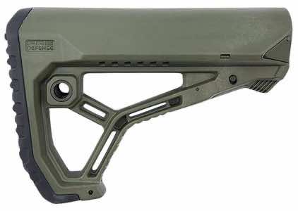 FAB Defense FXGLCOREG AR15/M4 Buttstock for Mil-Spec and Commercial Tubes Olive Drab Green