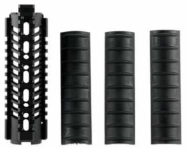 FAB Defense FXNFR NFR Quad Rail for Carbine Length M16 1913 Mil-Spec Picatinny Rails Black Anodized Aluminum