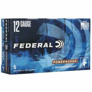 Federal F1271B Power-Shok Max Buck 12 Gauge 2.75