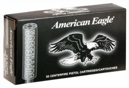 Federal AE22SUP1 American Eagle Suppressor 22 LR 45 gr Copper Plated Round Nose 50 Per Box/ 100 Case