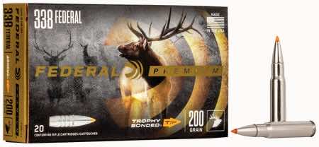 Federal PB338TT200 Premium 338Cal 200gr 50 Per Box/4 Case