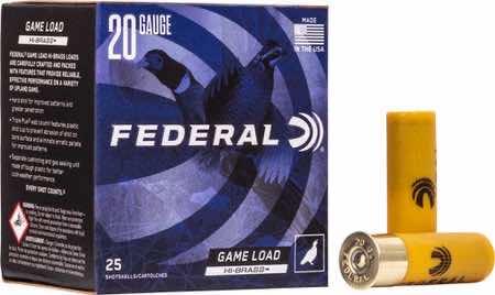 Federal H2045 Game-Shok High Brass 20 Gauge 2.75
