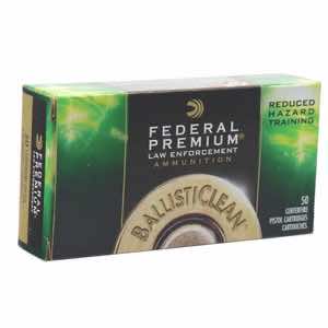 Federal BC40CT1 BallistiClean Reduced Hazard Training 40 S&W 125 gr Lead Free Frangible 50 Per Box/ 20 Case
