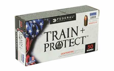 Federal TP9VHP1 Train + Protect 9mm Luger 115 gr Versatile Hollow Point 50 Per Box/ 10 Case