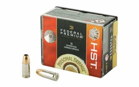 Federal P9HST2S Premium Personal Defense 9mm Luger 147 gr HST Jacketed Hollow Point 20 Per Box/ 10 Case