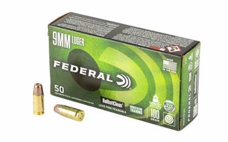 Federal BC9H1 BallistiClean Reduced Hazard Training 9mm Luger 100 gr Lead Free Frangible 50 Per Box/ 20 Case