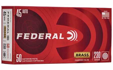 Federal WM5233 Champion Training 45ACP 230gr Full Metal Jacket 50 Per Box/20 Case