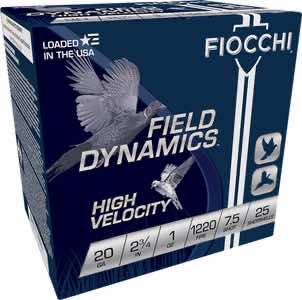 Fiocchi 20HV75 Field Dynamics High Velocity 20 Gauge 2.75