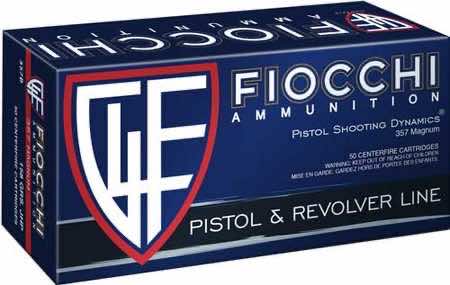 Fiocchi 357B Defense Dynamics 357 Mag 158 gr Jacket Hollow Point 50 Per Box/ 20 Case