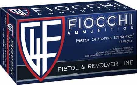 Fiocchi 44B500 Defense Dynamics 44 Rem Mag 200 gr Semi Jacketed Hollow Point 50 Per Box/ 10 Case