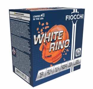 Fiocchi 12WRNO75 Exacta Target White Rino Target 12 Gauge 2.75