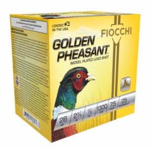 Fiocchi 28GP75 Golden Pheasant Extrema 28 Gauge 2.75