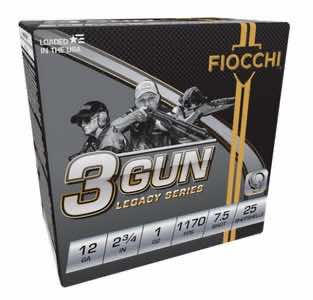 Fiocchi 12DL3G75 3-Gun Match Legacy Series 12 Gauge 2.75