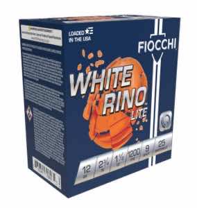 Fiocchi 12WRNL9 Exacta Target White Rino Lite 12 Gauge 2.75