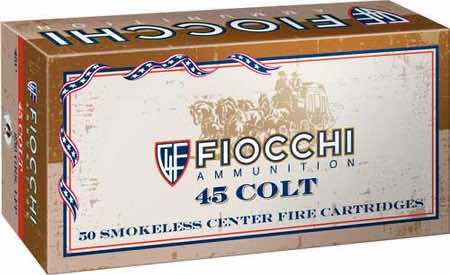 Fiocchi 45LCCA Cowboy Action 45 Colt 250 gr Lead Round Nose Flat Point 50 Per Box/ 10 Case