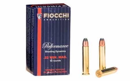 Fiocchi 22FWMC Field Dynamics Performance 22 WMR 40 gr Total Metal Jacket 50 Per Box/40 Case