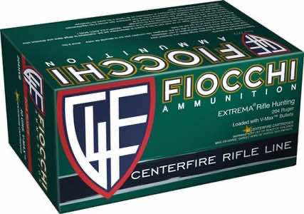 Fiocchi 204HVA Field Dynamics 204 Ruger 32 gr Hornady V Max 50 Per Box/ 20 Case