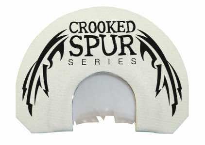 Foxpro CSMOUTHWHTSLASH Crooked Spur V-Cut Slash Diaphragm Call Triple Reed Turkey Sounds Attracts Turkeys White