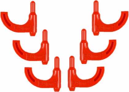 FSDC FSDC LOADED CHAMBER INDICATOR SAFETY FLAGS ORANGE PISTOL 6PK