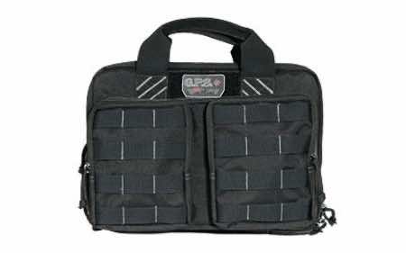 GPS Bags T1311PCB Tactical Quad +2 Black 1000D Polyester with YKK Lockable Zippers, 8 Mag Pockets, 2 Ammo Front Pockets, Visual ID Storage System & Holds Up To 6 Handguns