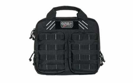 GPS Bags T1412PCB Tactical Double +2 Black 1000D Nylon Teflon Coating Holds 4 Handguns