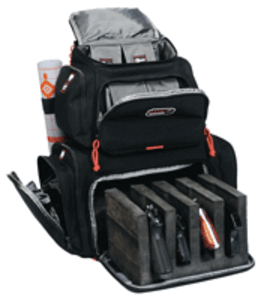 GPS Bags 1711BP Handgunner Black 1000D Nylon Holds 4 Handguns