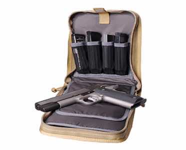 GPS Bags T1175PCT Tactical Tan 1000D Nylon Holds 1 Handgun