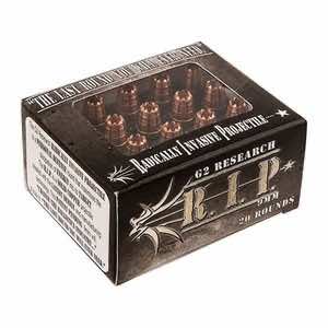 G2 Research G00000 R.I.P 9mm Luger 92 gr Fracturing Hollow Point 20 Per Box/ 25 Case