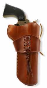 Galco WWR320 Wrangler OWB Tan Leather Belt Loop Fits Ruger Wrangler Right Hand Compatible w/ Wrangler Cartridge Belt