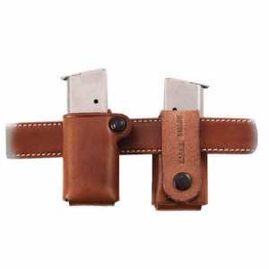 Galco SMC26 SMC Mag Case Single Tan Leather Belt Loop Compatible w/ Taurus PT945 Belts 1.75