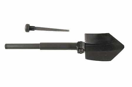 Glock ET17070 Entrenching Tool Three Position Adjustment For Multiple Users, Surface Treated Black Polymer/Saw Inside Handle, Includes Nylon Storage Pouch