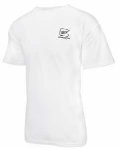 Glock AA75106 Carry With Confidence White Cotton Short Sleeve Small
