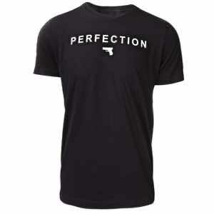 Glock AA75124 Perfection Pistol Black Cotton Short Sleeve Small
