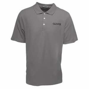 Glock AP95877 Classic Polo Gray Cotton Short Sleeve XL