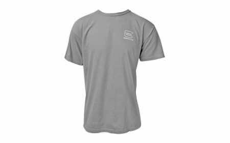 Glock AA75145 Perfection Gray Cotton Short Sleeve Large