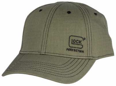 Glock AS10079 1986 Ripstop Olive Hat w/Glock Perfection Logo Adjustable Velcro Back